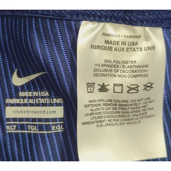 NEW Nike Pro Elite Made In USA Running Tights AO8491-000 Size XL-Tall Blue - Picture 3 of 4